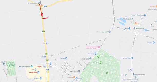 Megaboard B in Kyiv, 12x4  Mis'ka st., ruh v napramku AZS "ANP", "WOG" ta supermarketu "Novus" scheme