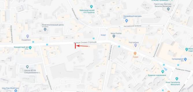 Billboard  in Kyiv, 3,14x2,3  50.4563196000, 30.4995055800, scheme