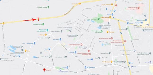 Billboard  in Kyiv, 8x2  50.5203615210, 30.4142013176, scheme