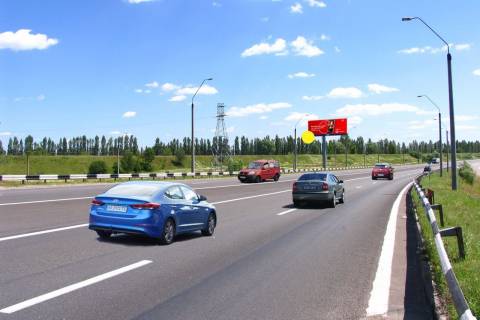 Megaboard B in Kalynivka (Kyivska), 12x4  V'izd do Kieva, z boku Cernigova, transp.razvazka, bila Bol. Dimerki, viaduk, vid kotedz.gorodka Knazici Photo 1