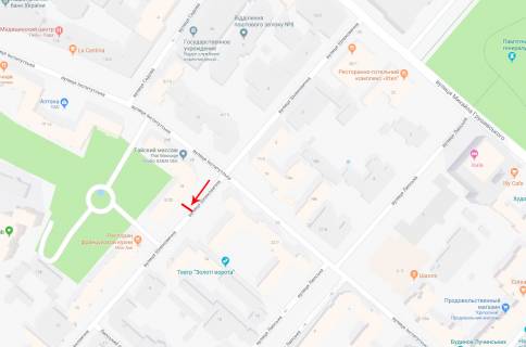 Cityscroll A in Kyiv, 1.2x1.8  Sovkovicna st. 8/20 scheme