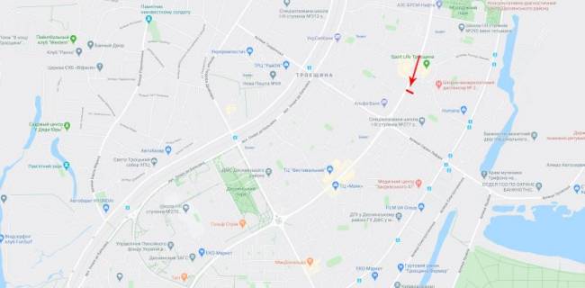 Billboard  in Kyiv, 3x6  50.5147925400, 30.6162782300, scheme