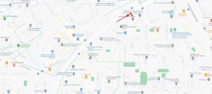 Billboard  in Kyiv, 3x6  50.5036513084, 30.5969072355, scheme