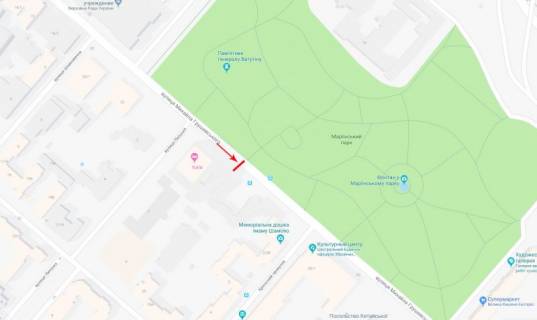 Cityscroll A in Kyiv, 1,2x1,8  Grusevs'kogo Mihajla st. 26/1 - av. Kriposnij, ruh v napramku centru scheme