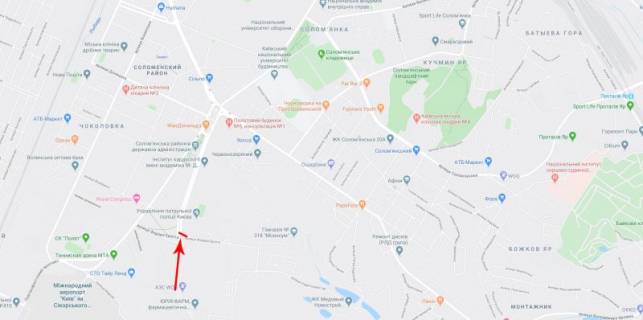 Billboard  in Kyiv, 3x6  50.4163758800, 30.4557227900, scheme