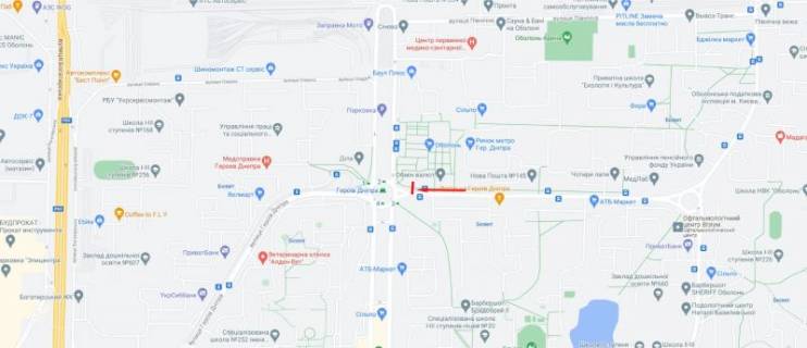 Video Billboard A in Kyiv, 3x6  Geroiv Dnipra st. 43-V, TC "Oazis", st. m. "Geroiv Dnipra" - 386465 scheme