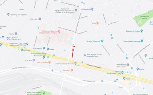 Video Billboard A in Kyiv, 3,14x2,32  Cornovola st. 41, ruh v napramku st. Pavlivs'ka - 376370 scheme