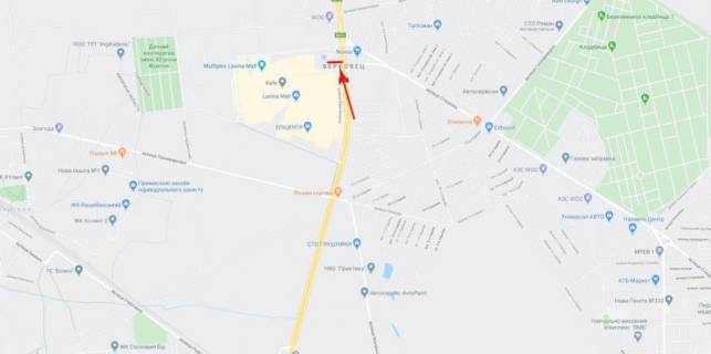 Megaboard B in Kyiv, 12x4  Palladina pr-t, bila Stecenko st., vid st.m. Akademmistecko, Peremogi pr-t scheme