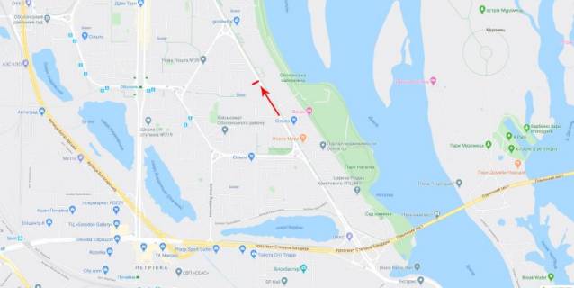 Billboard  in Kyiv, 3x6  50.5019922700, 30.5130818600, scheme