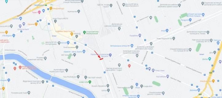 Billboard  in Kyiv, 3x6  50.4463466000, 30.6072552800, scheme