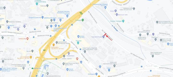 Billboard  in Kyiv, 3x6  50.4069879426, 30.5247160746, scheme