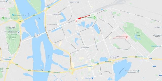 Billboard  in Kyiv, 3x6  50.4244677459, 30.6198449884, scheme