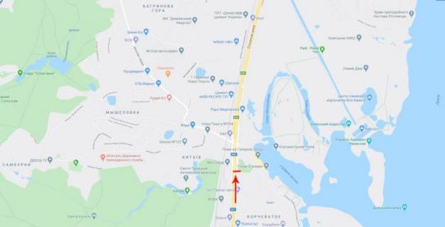 Megaboard A in Kyiv, 12x4  Stolicne sose 300 m vid Nauki pr-t (navproti), v napramku Nabereznogo sose scheme