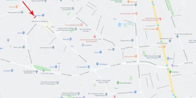 Billboard A in Kyiv, 3x6  Svobodi pr-t 17, do Pravdi pr-t, v centr scheme