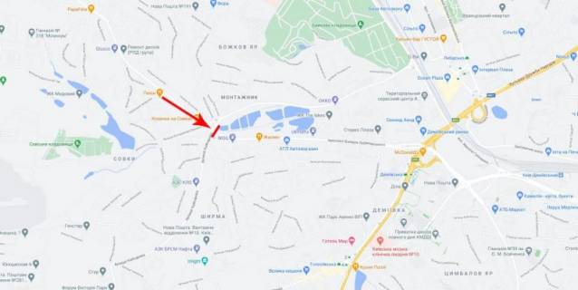 Billboard  in Kyiv, 8x2  50.4082999200, 30.4921815500, scheme