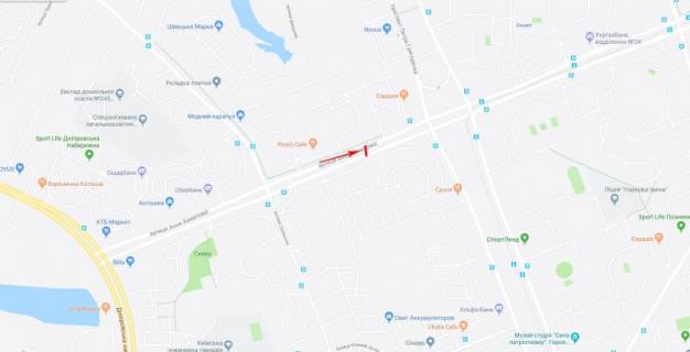 Billboard  in Kyiv, 3x6  50.4078558300, 30.6251670700, scheme