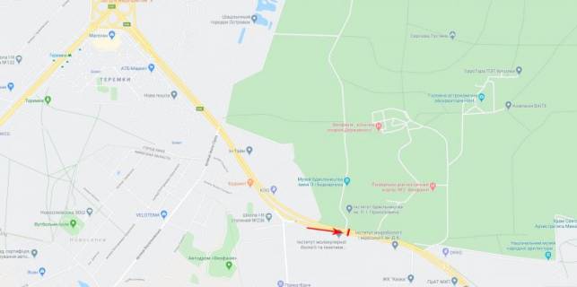 Video Billboard A in Kyiv, 3x6  Zabolotnogo akademika st. 150, na rozpodiluvaci v napramku Stolicnogo sose - 376335 scheme