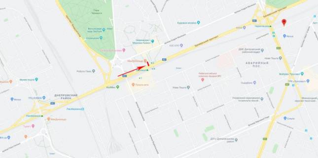 Video Billboard B in Kyiv, 3x6  Brovars'kij pr-t 33, bila McDonald's, ruh v napramku st. m. "Cernigivs'ka" - 402123 scheme