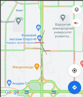 Prismatron, Prism A in Kyiv M."Zitomirs'ka".Pr. Beresteysʹkyy, 136. Bila vihodu iz metro. Kinceva marsrutok, napramok iz Kieva. - 444686 scheme