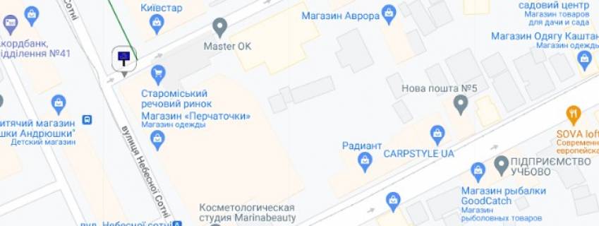 Non-Standard B in Zhytomyr st. Grusevs'kogo, 7 (Bud market "Oldi", "Sil'po", TRC) scheme