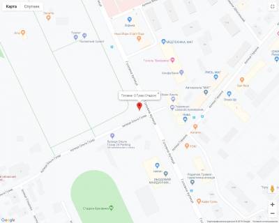 Scrolller, Scroll A in Chernivtsi Golovna/ O.Guzar (Stadion) - 460005 scheme