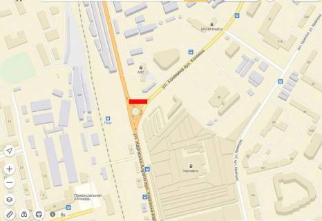 Billboard A in Lutsk, 6х3  Karpenka Karogo - Konakina scheme