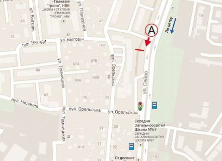 Billboard A in Lviv, 6х3  Sajvo, 11 scheme
