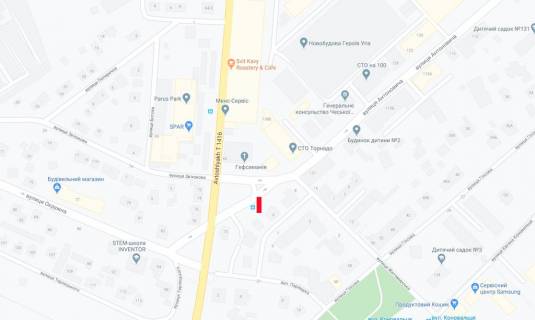 Scrolller, Scroll A in Lviv, 3,14х2,30  Kul'parkivs'ka - st. Antonovica ( ZK Parus) - 217143 scheme