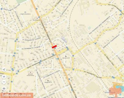 Billboard A in Chernivtsi, 6х3  Nezaleznosti -  Golovna scheme