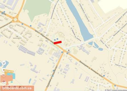 Billboard A in Khmelnitsky, 6х3  Miru - Avtovokzal scheme