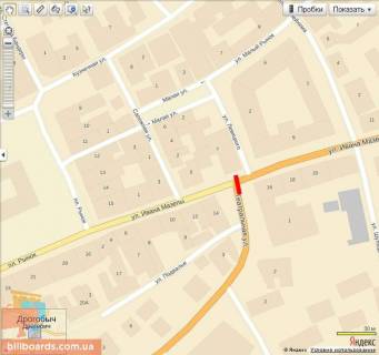 Billboard A in Drogobich, 6х3  Teatral'na-Mazepi scheme