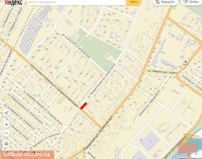 Billboard B in Stry, 6х3  Sic.Stril'civ st.B scheme