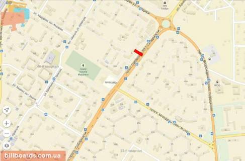 Billboard A in Lutsk, 6х3  Sobornosti, 6  st. A scheme