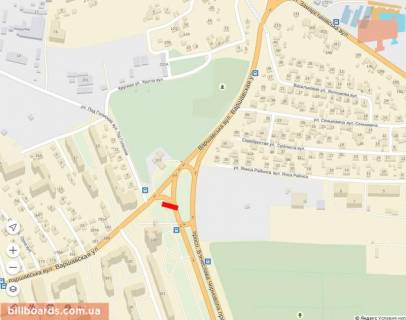 Billboard A in Lviv, 6х3  Varsavs'ka - av. Cornovola (zliva) scheme