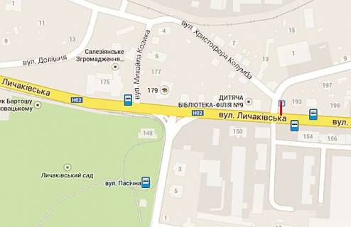 Prismatron, Prism B in Lviv, 6х3  Licakivs'ka - trakt Glinans'kij - 187978 scheme