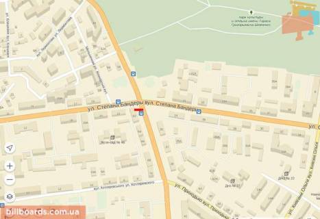 Billboard A in Rivne, 6х3  Cornovola -  Banderi scheme