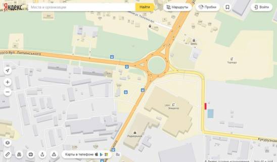 Scrolller, Scroll A in Lviv, 3,14х2,30  Кукурудзяна (Виїзд з Епіцентра) - 565162 scheme