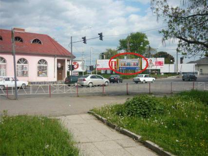 Billboard A in Uzhgorod, 6х3  Mukacivs'ka -Stancijna-Ukrains'ka  Photo 1