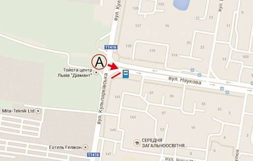 Prismatron, Prism A in Lviv, 6х3  Naukova - st. Kul'parkivs'ka livij - 188005 scheme
