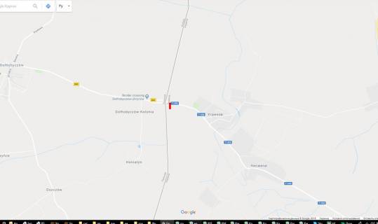 Billboard A in Ugriniv (Lviv region), 6х3  Ugriniv k1, kordon (livoruc)  v' izd z Pol'si scheme