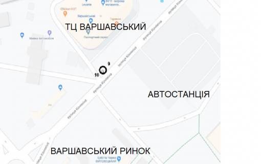 Citylight B in Lutsk Konakina (TC Varsavs'kij, Avtostancia ) scheme