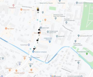 Citylight B in Lutsk CENTR - Vinnicenka,24 (universitet, Direktoria) scheme