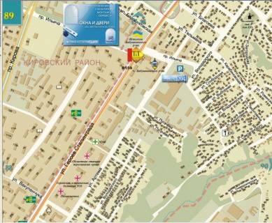 Prismatron, Prism A in Dnipro (Dnipropetrovsk) av. Bogdana Hmel'nic'kogo (av.Geroiv Stilingradu) - 461743 scheme