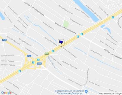 Billboard A in Dnipro (Dnipropetrovsk) Donec'ke Sose,22 -st. Novocerkas'ka scheme