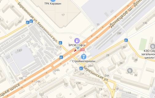 Prismatron, Prism B in Dnipro (Dnipropetrovsk) st.Berezinskaa - Berezinskij - Doneckoe Sosse PRIZMA - 461685 scheme