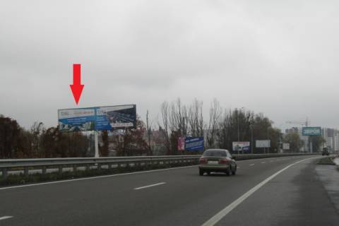 Billboard B in Kiev roads, 6x3  Novoobuhivs'ka trasa (Dniprovs'ke sose), v napramku v m. Kiiv, 300 m.. pered TC"Megamarket", "Manufaktura" ,600 m. ZK Nova Konca Zaspa, livij Photo 1