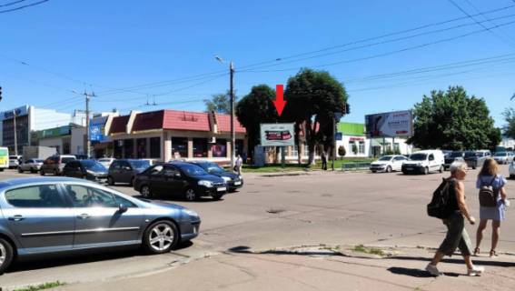 Scrolller, Scroll A in Zhytomyr, 3.14x2.32  Pokrovs'ka st./Dombrovs'kogo st., 54/25 (ATB, Sinnij rinok), v napramku Nezaleznosti prosp. - 291329 Photo 1