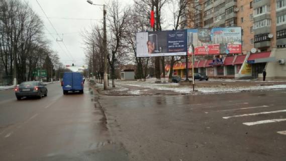 Billboard A in Zhytomyr Pokrovs'ka st. (Sorsa st.), 94 (livij), (super-market "VOPAK", Upravlinna patrul'noi policii u m. Zitomiri, ZK "Kapucino", Agrotehnicnij koledz), v napramku z mista Photo 1