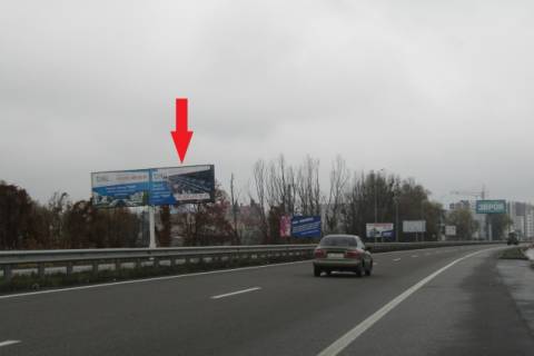 Billboard B in Kiev roads, 6x3  Novoobuhivs'ka trasa (Dniprovs'ke sose), v napramku v m. Kiiv, 300 m.. pered TC"Megamarket", "Manufaktura" ,600 m. ZK Nova Konca Zaspa, pravij Photo 1