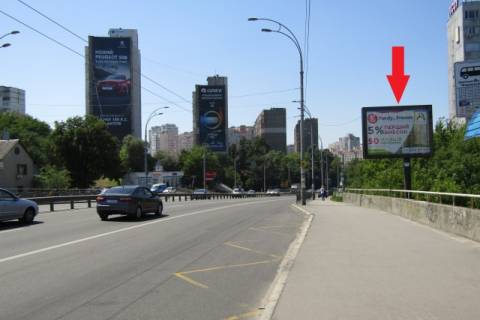 Video Billboard A in Kyiv, 3.14x2.3  Vadima Get'mana, st., z/p Karavaevi Daci, na mostu, v napramku centru - 182581 Photo 1